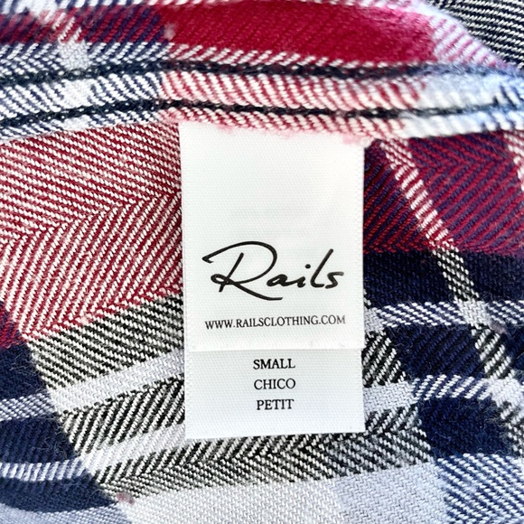 Rails Nadine Plaid Flannel Dress Size Small - Picture 9 of 16